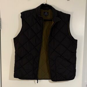 J. Crew Men's Dark Quilted Vest